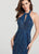 Ellie Wilde - EW119105 Halter Beaded Tulle Trumpet Dress In Blue and Green