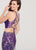 Ellie Wilde - EW119113 Two-Piece Embroidered Floral Trumpet Gown In Purple and Multi-Color