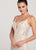 Ellie Wilde - EW119129 Sleeveless Sequined Deep V-neck Trumpet Dress In Neutral