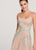 Ellie Wilde - EW119130 Embroidered Tulle A-line Dress In Nude