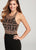 Ellie Wilde - EW119140 Beaded Halter Jersey Trumpet Dress In Black