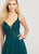 Ellie Wilde - EW119155 Sleeveless Beaded Bodice Chiffon A-Line Gown In Green