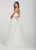 Ellie Wilde - EW119162 Pastel Bouquet Appliqued Tulle Ballgown In White and Multi-Color
