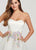 Ellie Wilde - EW119162 Pastel Bouquet Appliqued Tulle Ballgown In White and Multi-Color
