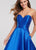 Ellie Wilde - EW119186 Sweetheart Mikado Ballgown With Train In Blue