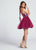 Ellie Wilde - EW21704S Floral Print Halter Dress in Red and Multi-Color
