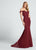 Ellie Wilde - EW21725 Embellished Sweetheart Trumpet Dress in Red