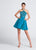 Ellie Wilde - EW21750S Beaded Halter Neck A-Line Dress in Green