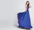 Ellie Wilde - EW21753 Sleeveless Swirl Beaded Chiffon Long Dress In Blue