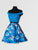 Ellie Wilde - EW21771S Off Shoulder Floral Mikado Two-Piece Dress In Blue and Floral