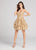 Ellie Wilde - EW21819S Sleeveless Layered A-Line Cocktail Dress in Gold
