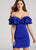 Ellie Wilde - EW21834S Ruffled Off-Shoulder Jersey Sheath Dress