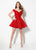 Ellie Wilde - EW21904SLS Off-Shoulder Sweetheart Embellished Dress In Red