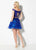 Ellie Wilde - EW21905S Two-Piece Off Shoulder Crop Top A-Line Dress In Blue