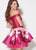 Ellie Wilde - EW21909S Two-Piece Off Shoulder Floral Printed Dress In Pink and Floral
