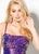Ellie Wilde - EW21912S Allover Sequin Embellished Tulle Cocktail Dress In Purple and Pink
