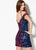 Ellie Wilde - EW21915S Embellished Cold-Shoulder Sheath Dress In Black and Multi