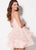 Ellie Wilde - EW21916SLS Spaghetti Strap Embellished Cocktail Dress In Pink