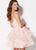 Ellie Wilde - EW21916S Beaded Embroidered Tulle A-Line Cocktail Dress In Pink