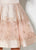 Ellie Wilde - EW21917S Metallic Jacquard Fit and Flare Cocktail Dress In Pink and Gold