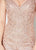 Ellie Wilde - EW21918S Off Shoulder Embroidered Tulle Sheath Dress In Pink