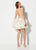 Ellie Wilde - EW21923S Embellished Bodice Halter Neck Cocktail Dress In Gold and White