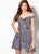Ellie Wilde - EW21930S Off Shoulder Glitter Short Dress with Overskirt In Gray
