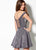 Ellie Wilde - EW21930S Off Shoulder Glitter Short Dress with Overskirt In Gray