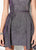 Ellie Wilde - EW21930S Off Shoulder Glitter Short Dress with Overskirt In Gray