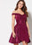 Ellie Wilde - EW21930S Off Shoulder Glitter Short Dress with Overskirt In Pink