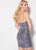 Ellie Wilde - EW21931S Sparkly Glitter Tulle Sheath Cocktail Dress In Gray