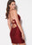 Ellie Wilde - EW21933S Beaded Embroidered Tulle Fitted Mini Dress In Red