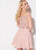 Ellie Wilde - EW21939S Off Shoulder Illusion Lace-Up Cocktail Dress In Pink