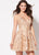 Ellie Wilde - EW21941S Sleeveless Sweetheart Embellished Dress In Nude and Gold