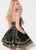Ellie Wilde - EW21948S Embroidered Semi-Sweetheart Cocktail Dress In Black and Gold