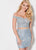 Ellie Wilde - EW21949S Embroidered Top and Skirt Two-Piece Dress In Blue