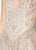 Ellie Wilde - EW21953 Lace Up Beaded Tulle Backless Gown In Neutral