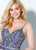 Ellie Wilde - EW21954 Glitter Motif Long Mermaid Gown In Purple and Gray