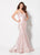Ellie Wilde - EW21957 Sweetheart Sleeveless Shiny Trumpet Gown In Pink
