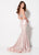 Ellie Wilde - EW21957 Sweetheart Sleeveless Shiny Trumpet Gown In Pink