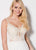 Ellie Wilde - EW21958 Floral Embroidered Tulle Bodice Gown In White
