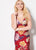 Ellie Wilde - EW21963LS Sleeveless V-Neckline Fitted Mermaid Gown In Red and Multi