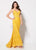 Ellie Wilde - EW21968 Jeweled Lace Bandeau Back Mermaid Gown In Yellow