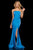 Sherri Hill - 52961 Strapless Mermaid Lace Up Evening Dress In Blue
