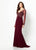 Montage by Mon Cheri - 219973 Bead Embellished Sheath Dress In Red