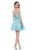 Terani Couture - Elegant Pearl Encrusted Sweetheart Neck Polyester Tea Length Dress 1611P0106A In Pink, Purple