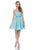 Terani Couture - Elegant Pearl Encrusted Sweetheart Neck Polyester Tea Length Dress 1611P0106A In Pink, Purple