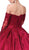 Dancing Queen - 1335 Sweetheart Long Sleeves Quinceanera Dress In Red