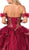 Dancing Queen - 1348 Lace Applique Sweetheart Ballgown In Red