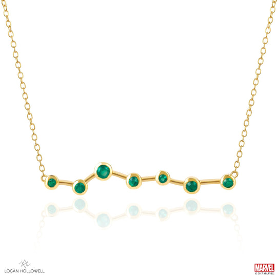 Hela Green Agate Ursa Major Necklace